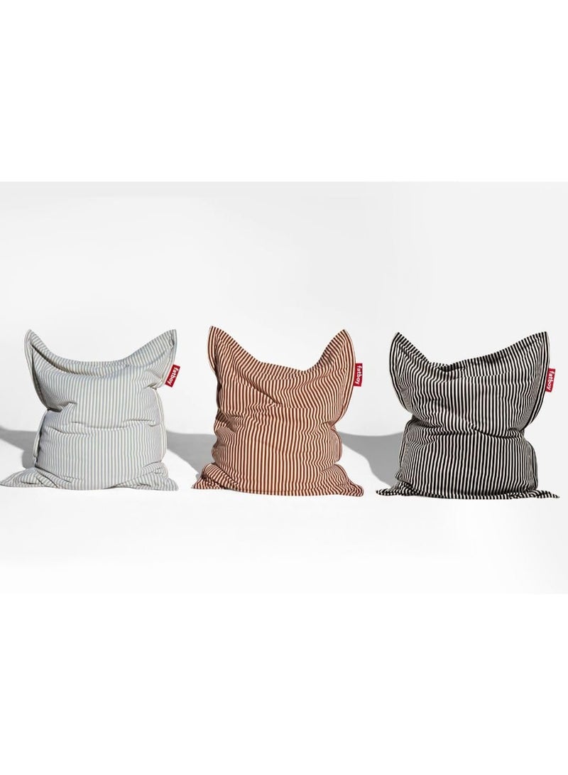 Fatboy Original Slim Terry Bean Bag | Super soft | Sturdy & durable | Washable outer bag | Designed for indoor use | 120 x 155 cm | Black Creme - Image 5